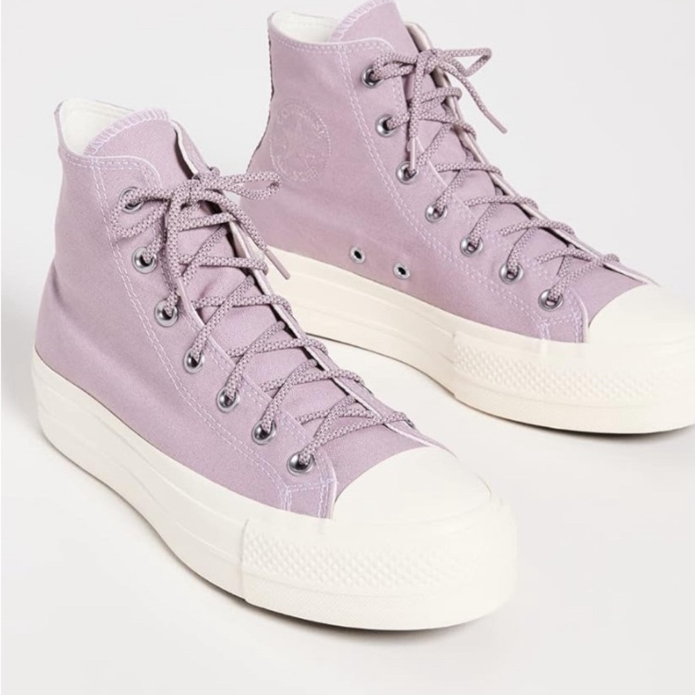 Lavender platform converse